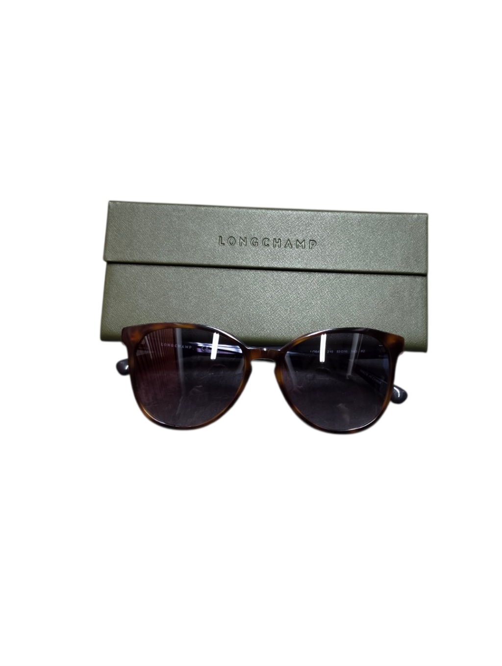 Longchamp Tortoiseshell Sunglasses With Dark Lenses